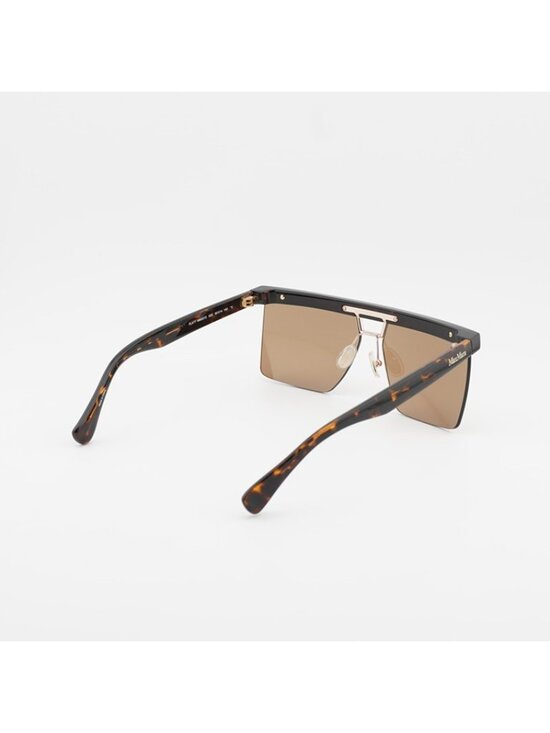 Max Mara MM0072 52E Sunglasses Dark Havana Square Frame, Brown Lenses main image 8